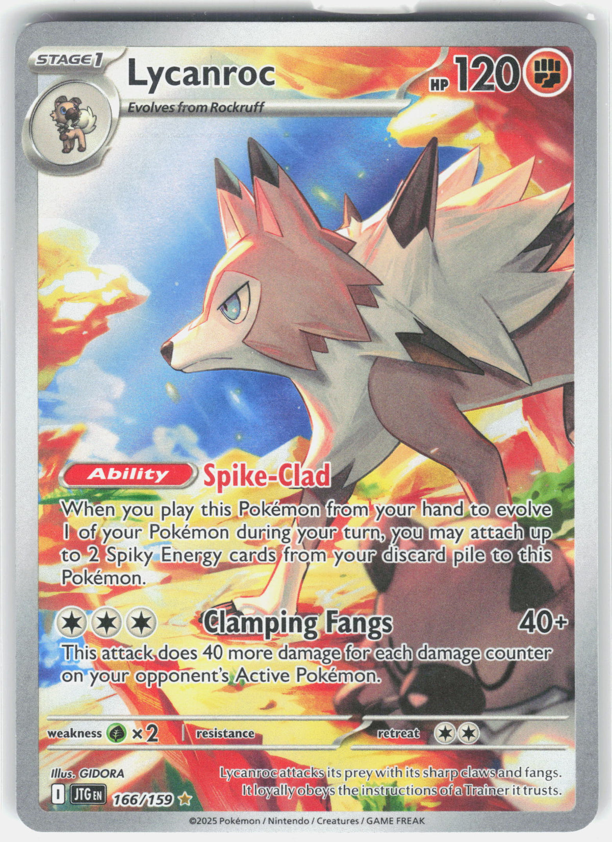 SV09: Journey Together #166/159 Lycanroc