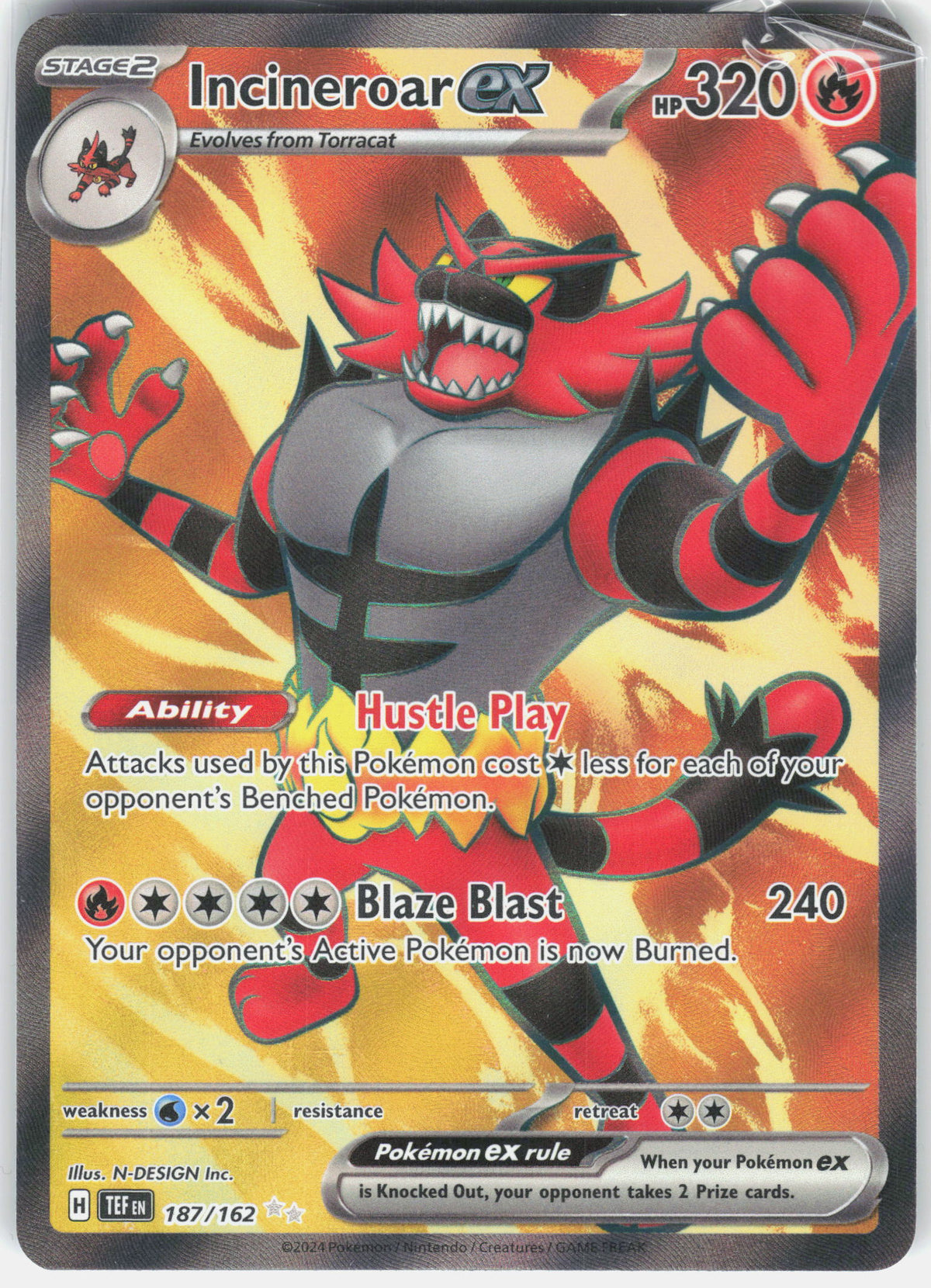 SV05: Temporal Forces #187/162 Incineroar ex