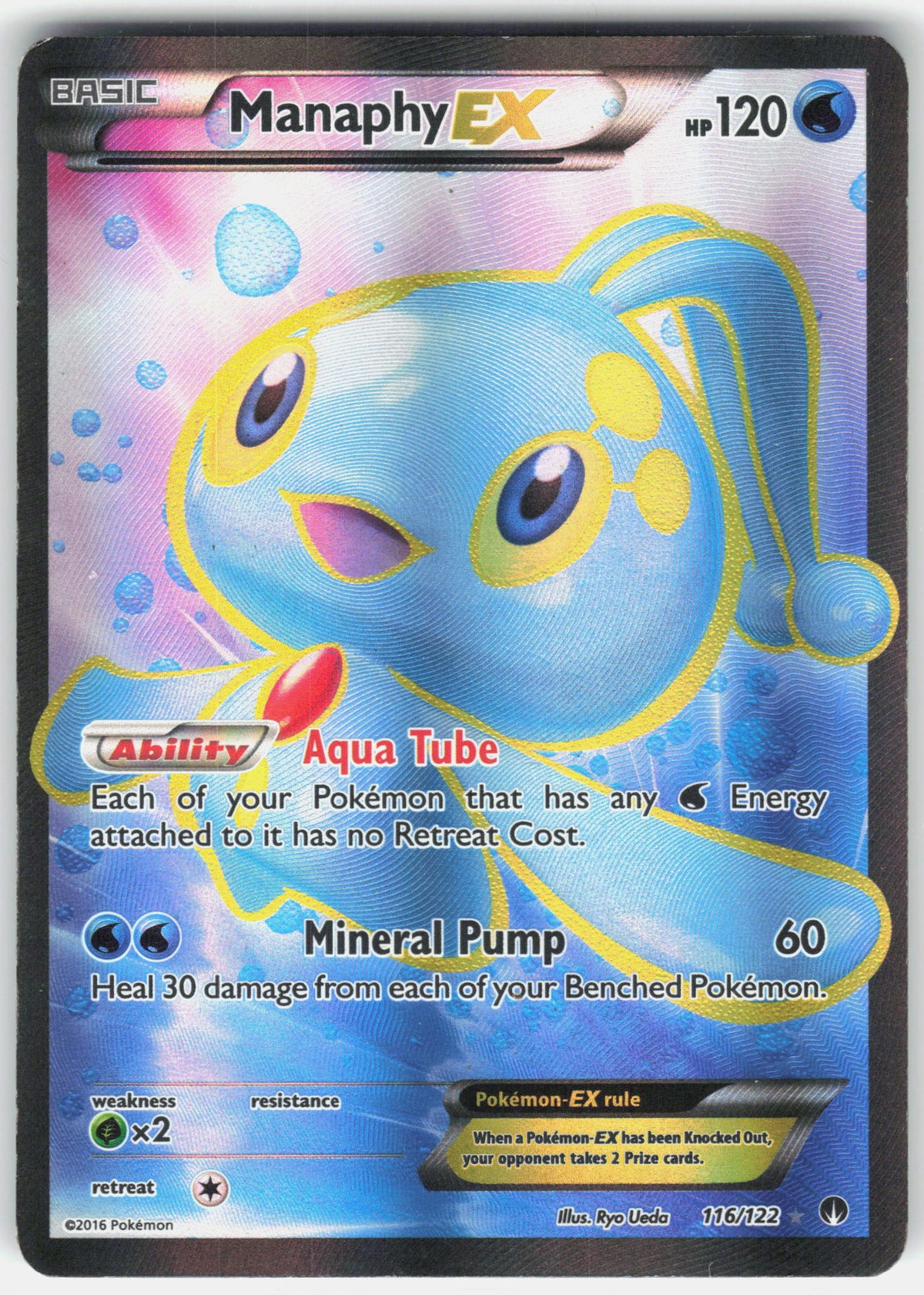 XY - BREAKpoint #116/122 Manaphy EX (Full Art)