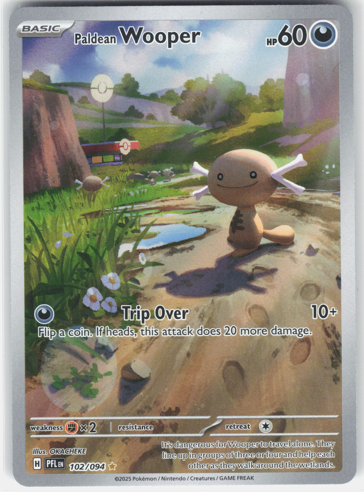 ME02: Phantasmal Flames #102/094 Paldean Wooper