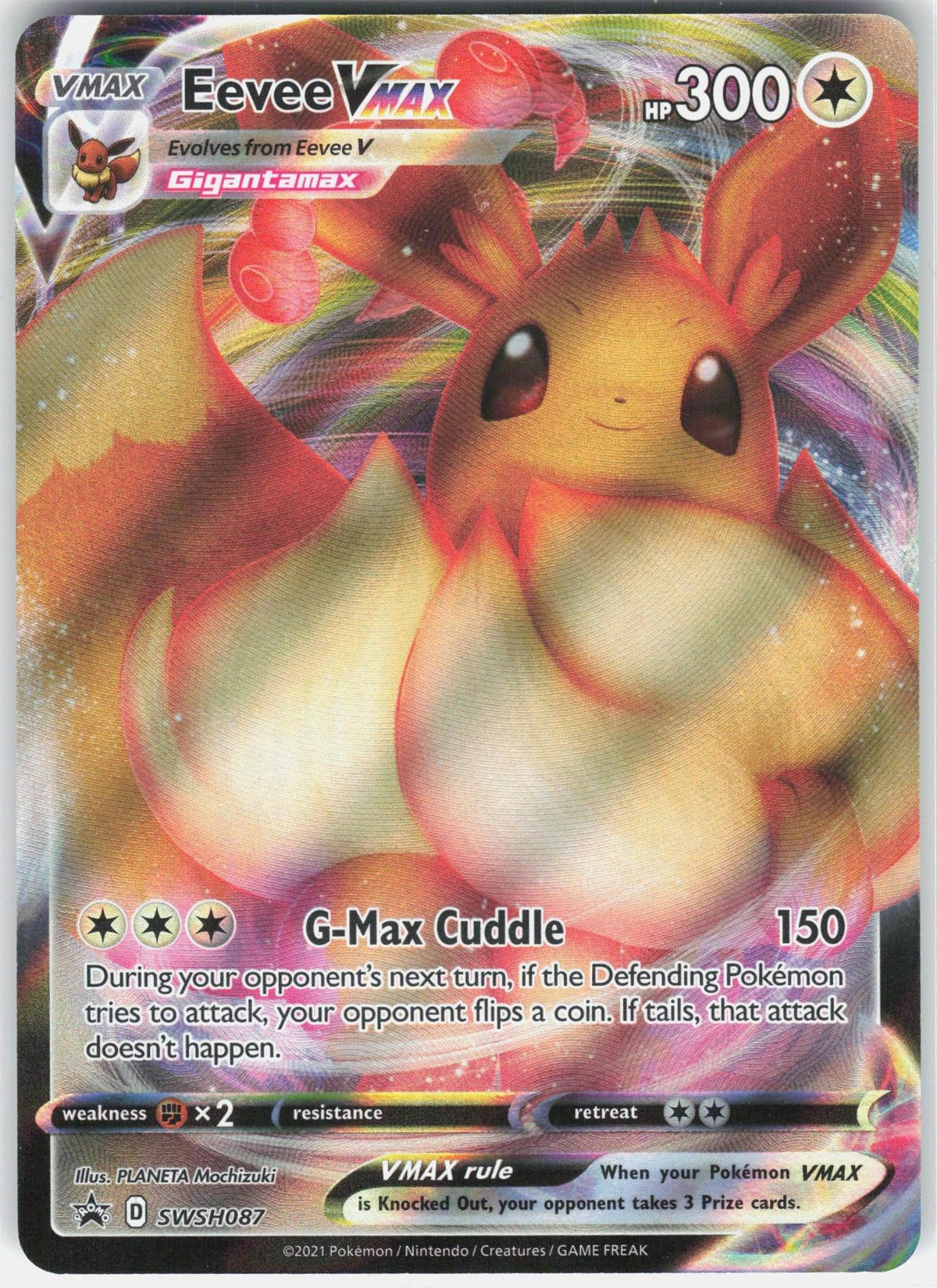 SWSH: Sword & Shield Promo Cards #SWSH087 Eevee VMAX