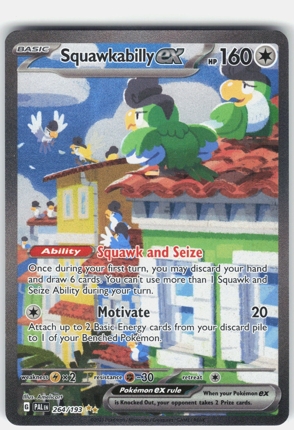 SV02: Paldea Evolved #264/193 Squawkabilly ex