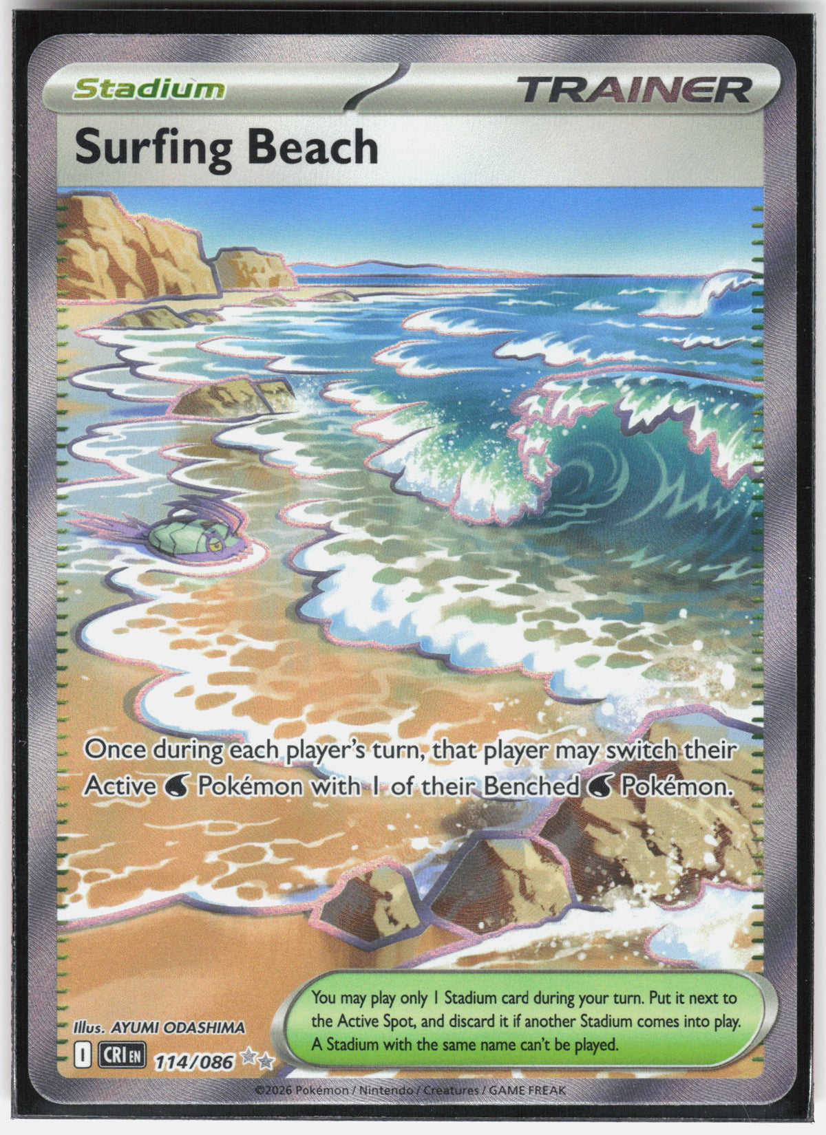 ME04: Chaos Rising #114/086 Surfing Beach