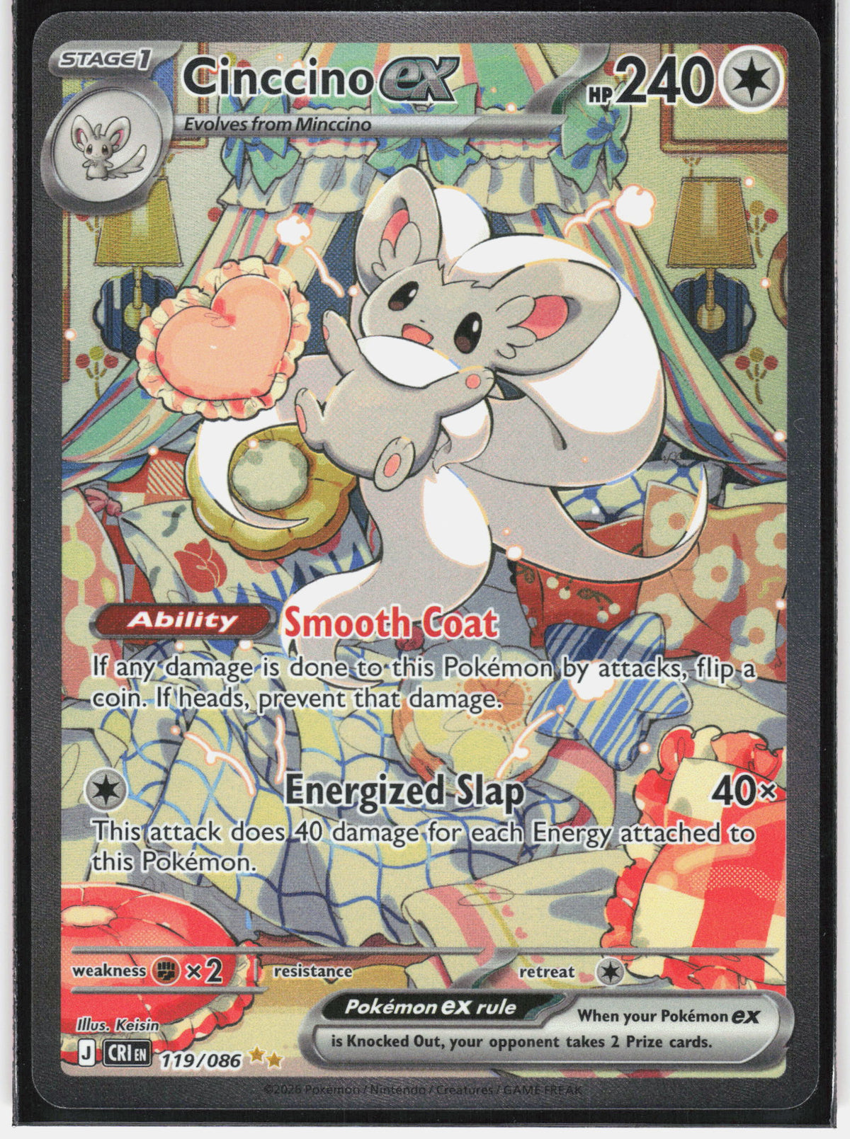ME04: Chaos Rising #119/086 Cinccino ex