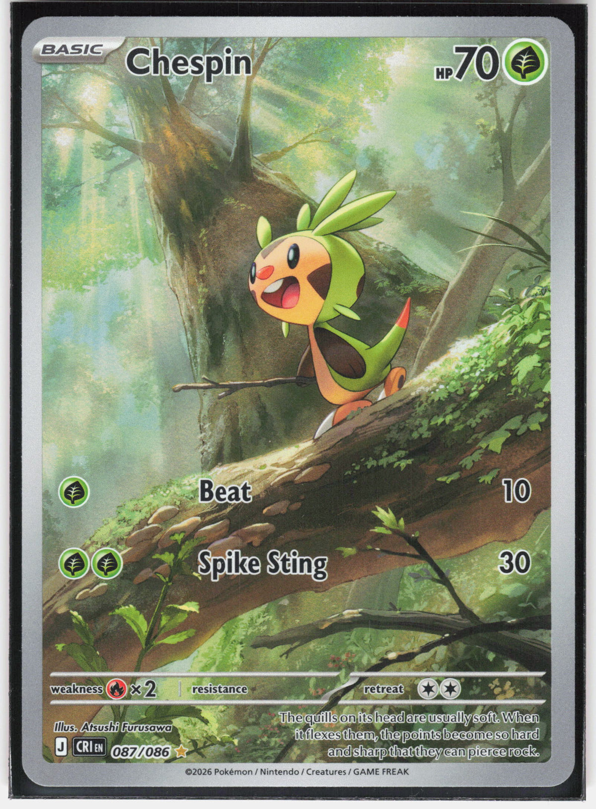 ME04: Chaos Rising #087/086 Chespin