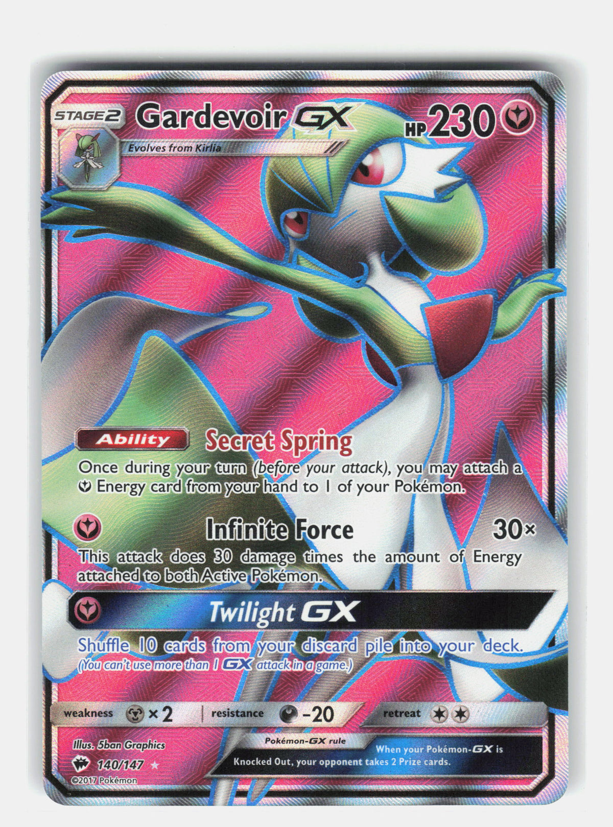 SM - Burning Shadows #140/147 Gardevoir GX (Full Art)