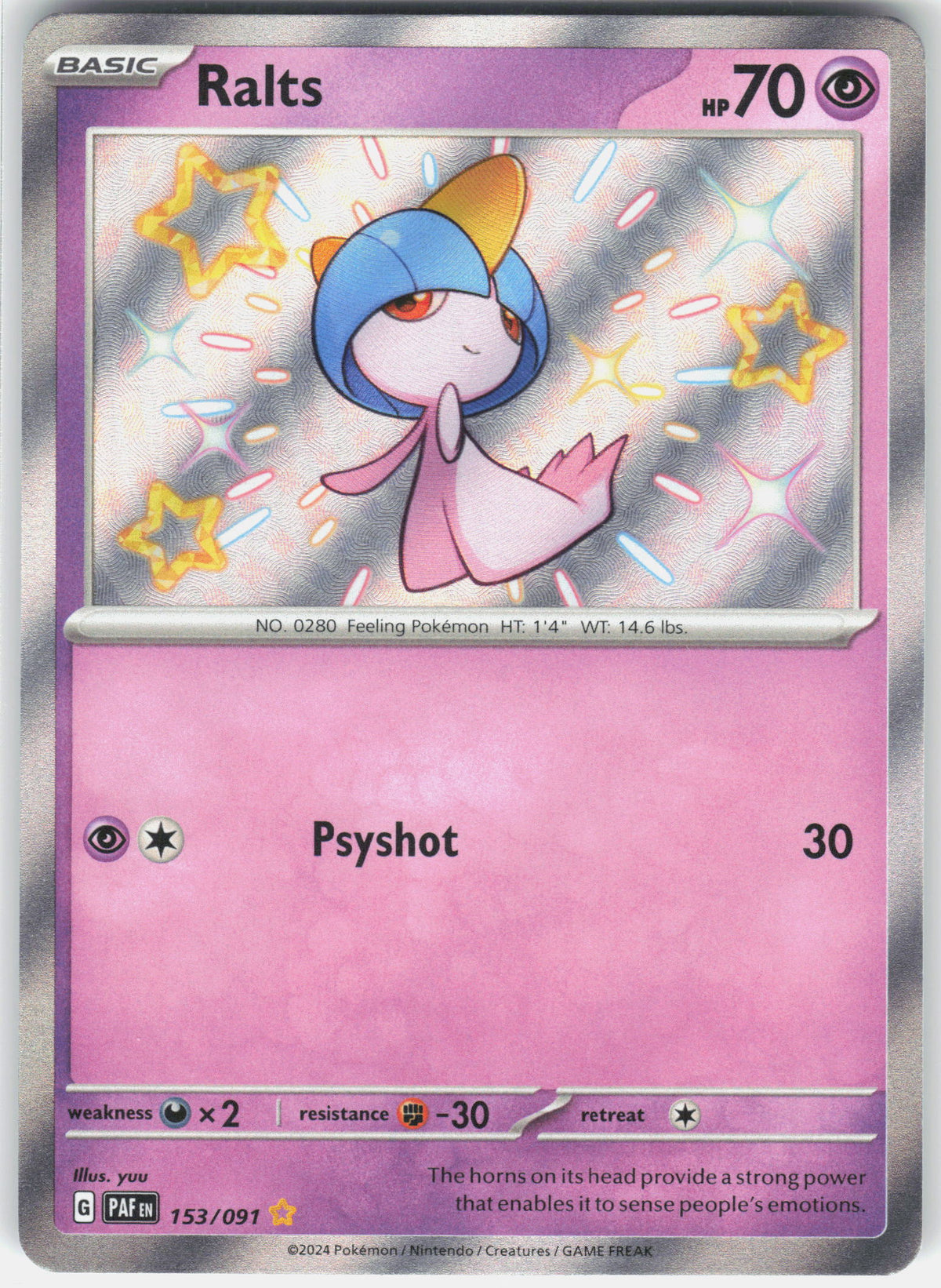 SV: Paldean Fates #153/091 Ralts