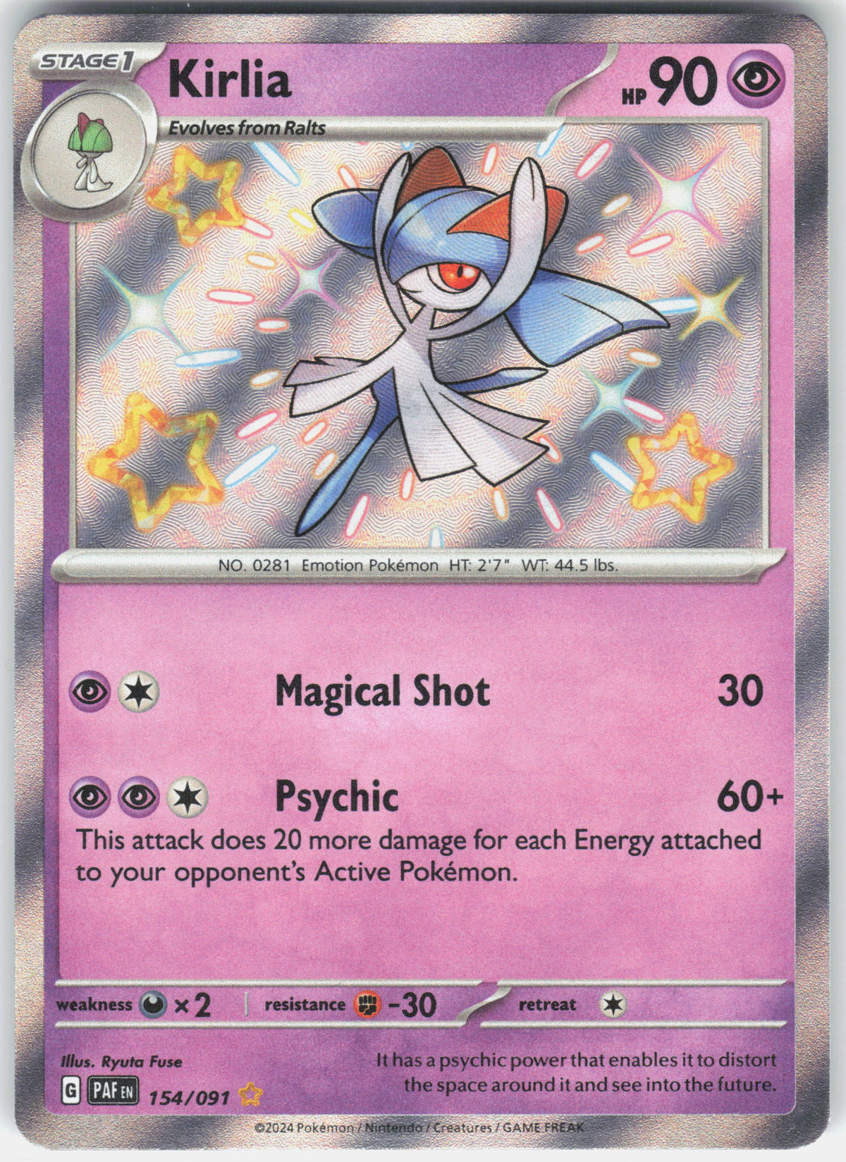 SV: Paldean Fates #154/091 Kirlia