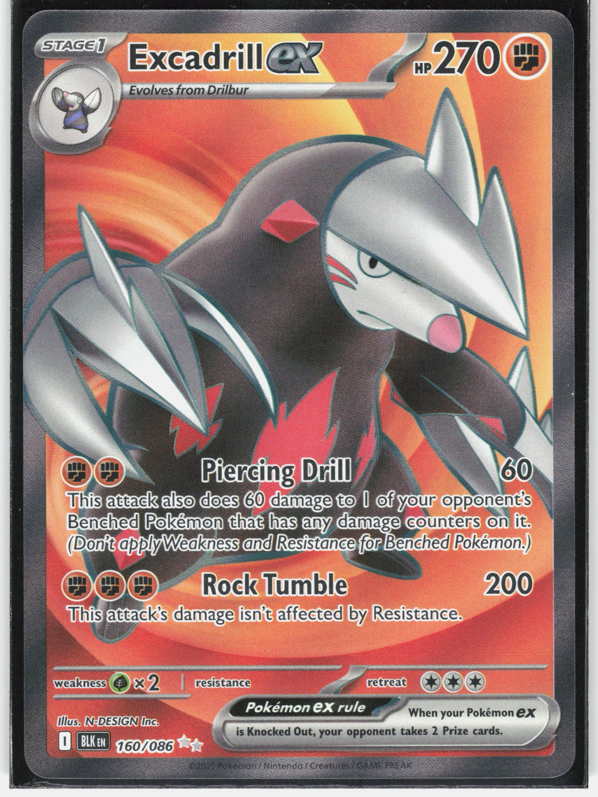 SV: Black Bolt #160/086 Excadrill ex
