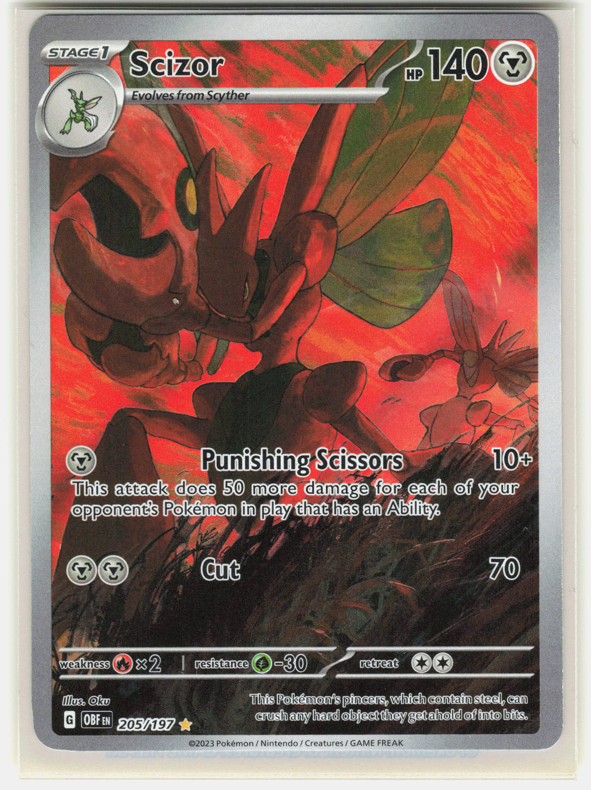 SV03: Obsidian Flames #205/197 Scizor