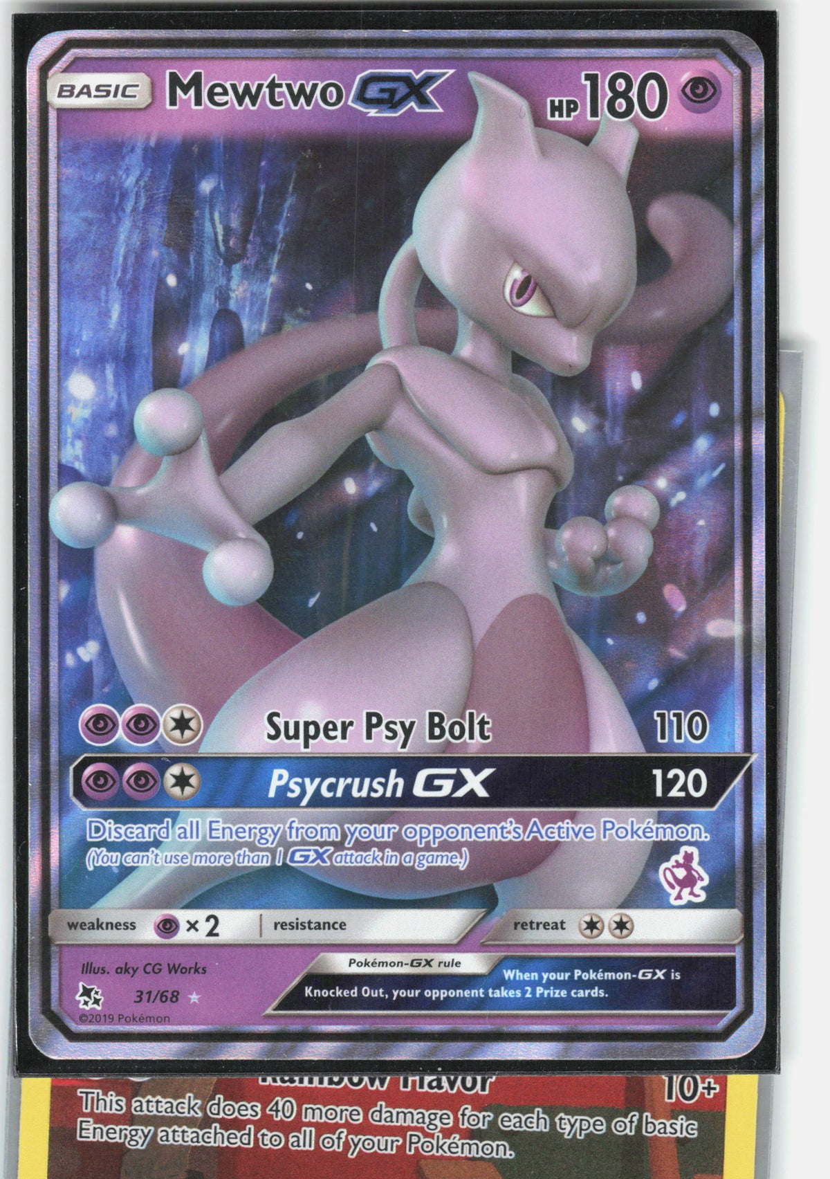 Hidden Fates #31/68 Mewtwo GX