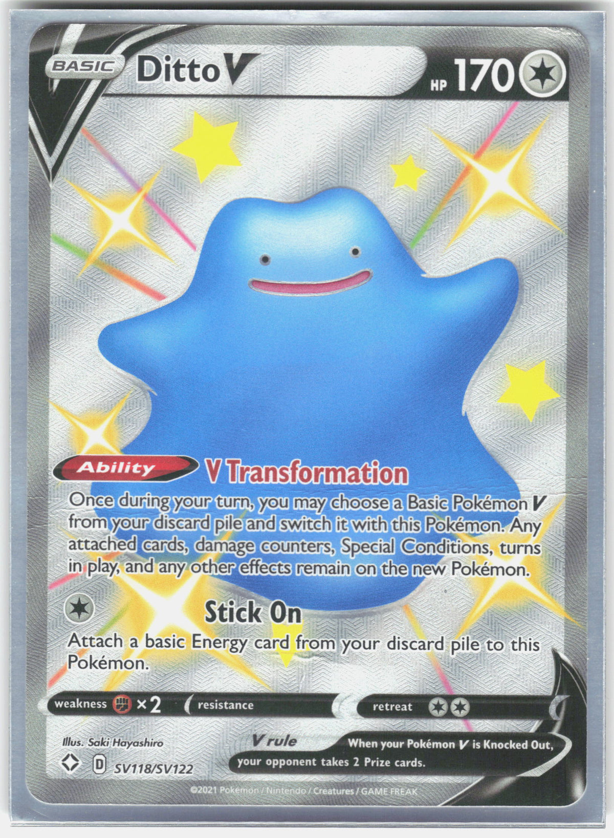 Shining Fates: Shiny Vault #SV118/SV122 Ditto V