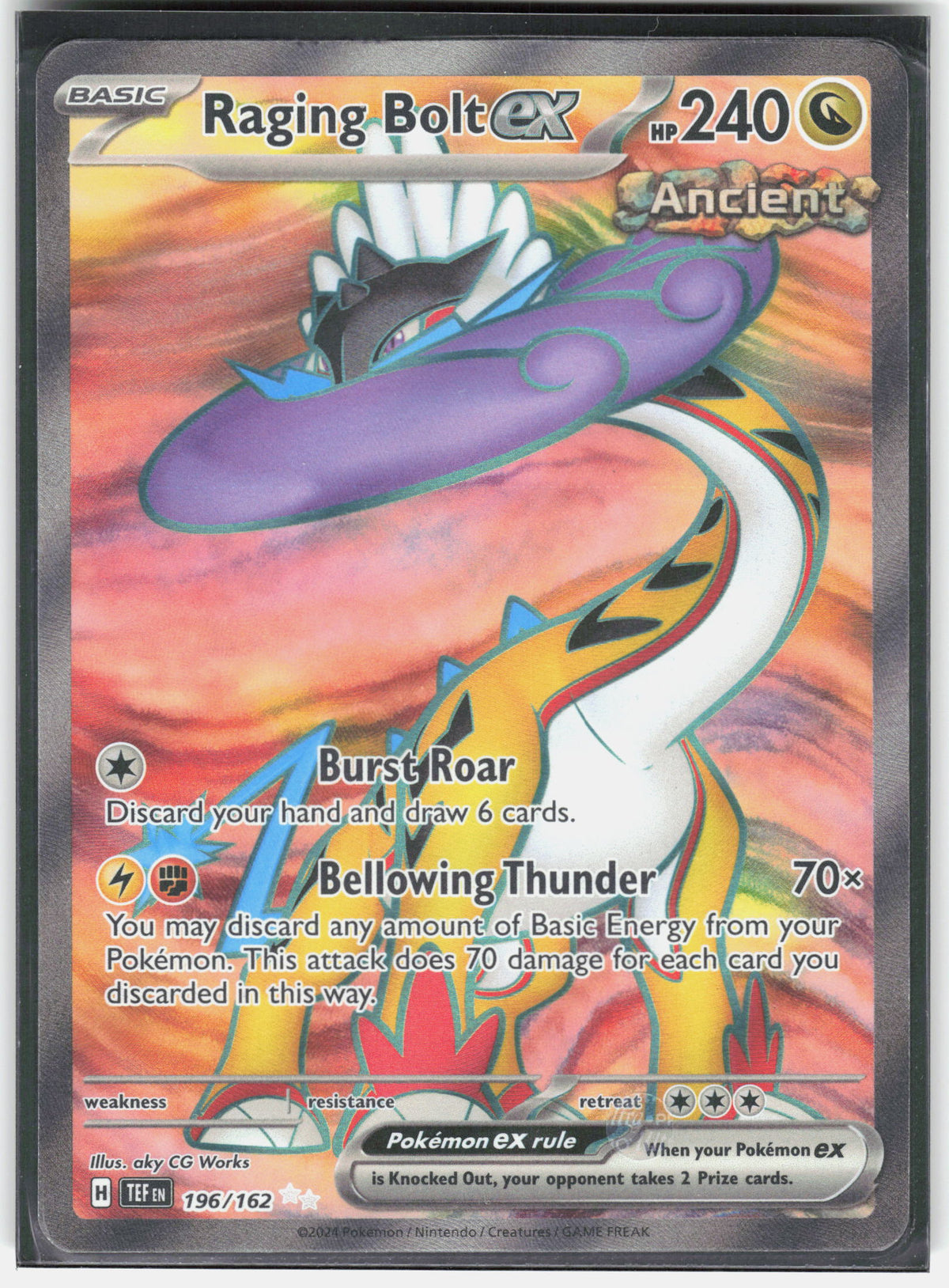 SV05: Temporal Forces #196/162 Raging Bolt ex