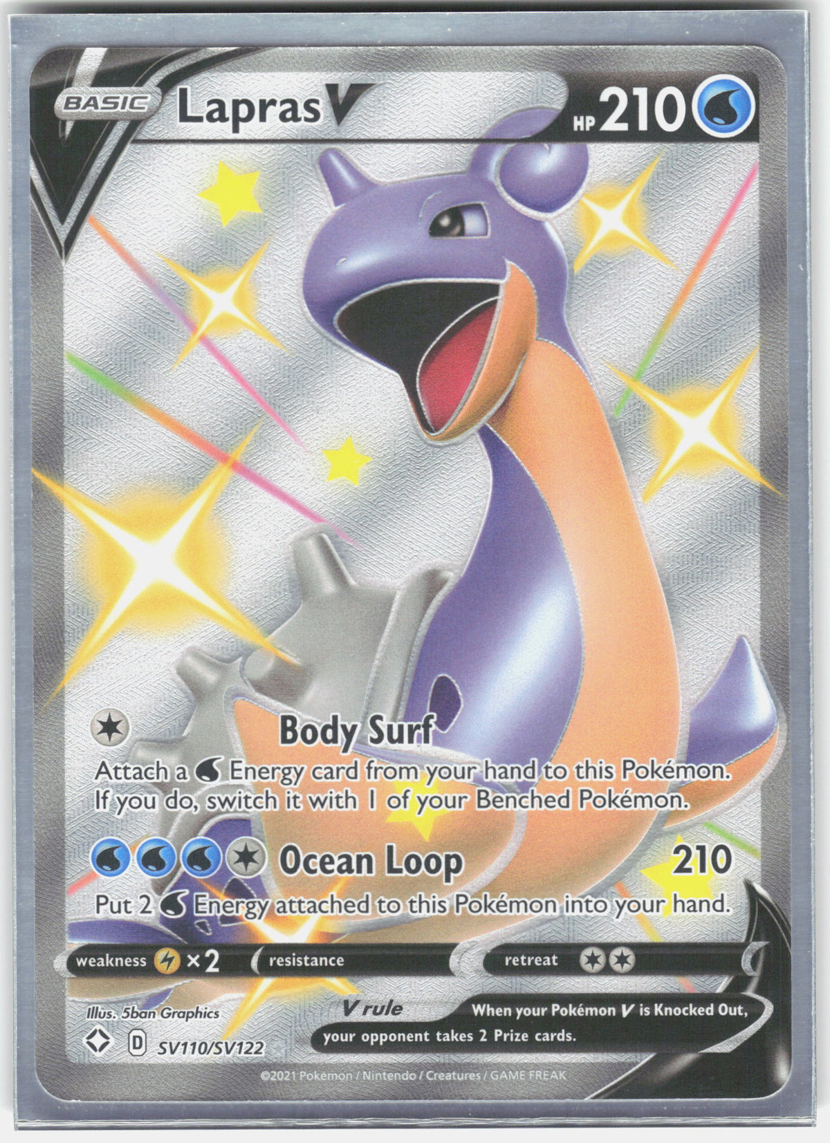 Shining Fates: Shiny Vault #SV110/SV122 Lapras V