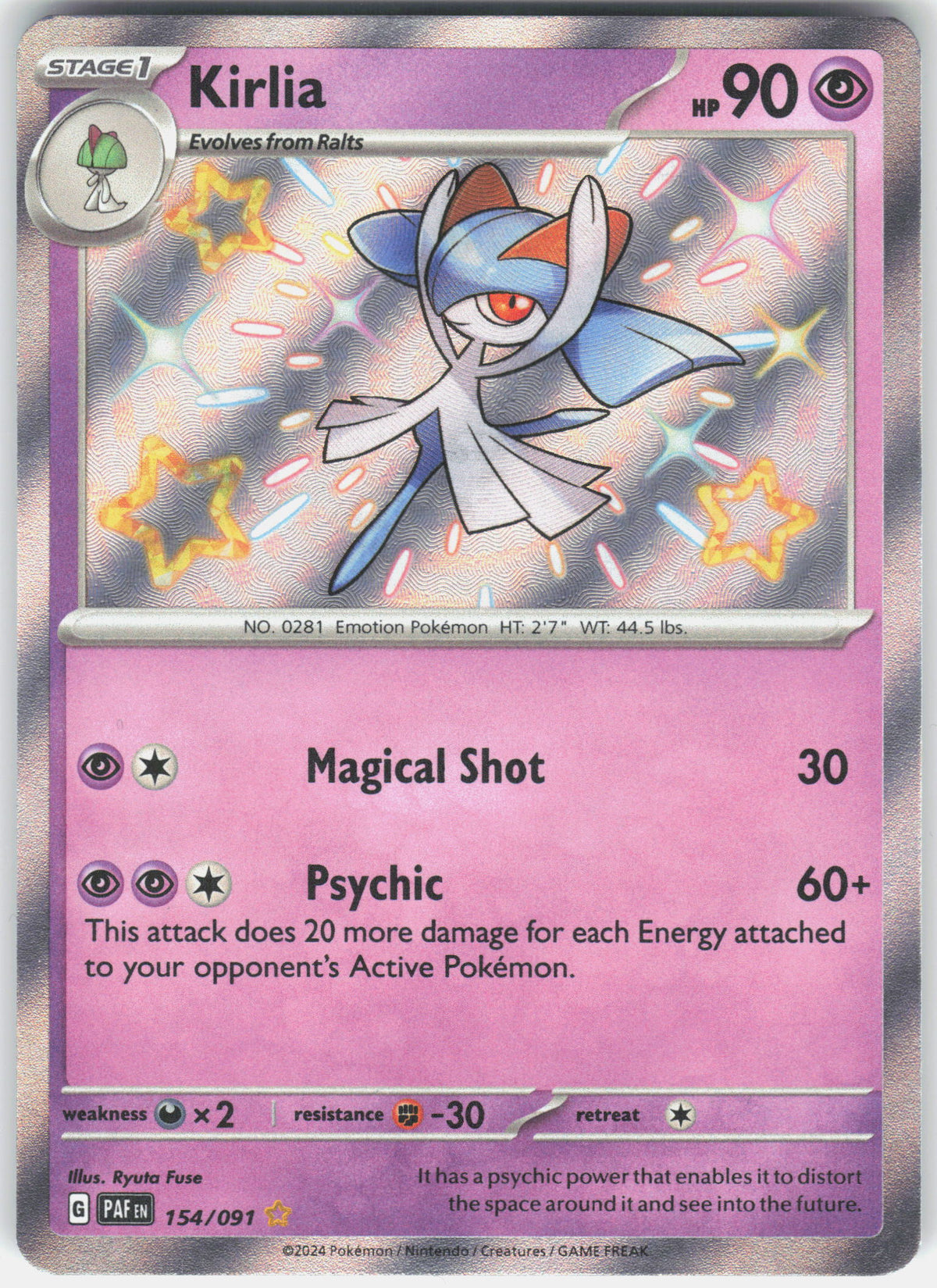 SV: Paldean Fates #154/091 Kirlia