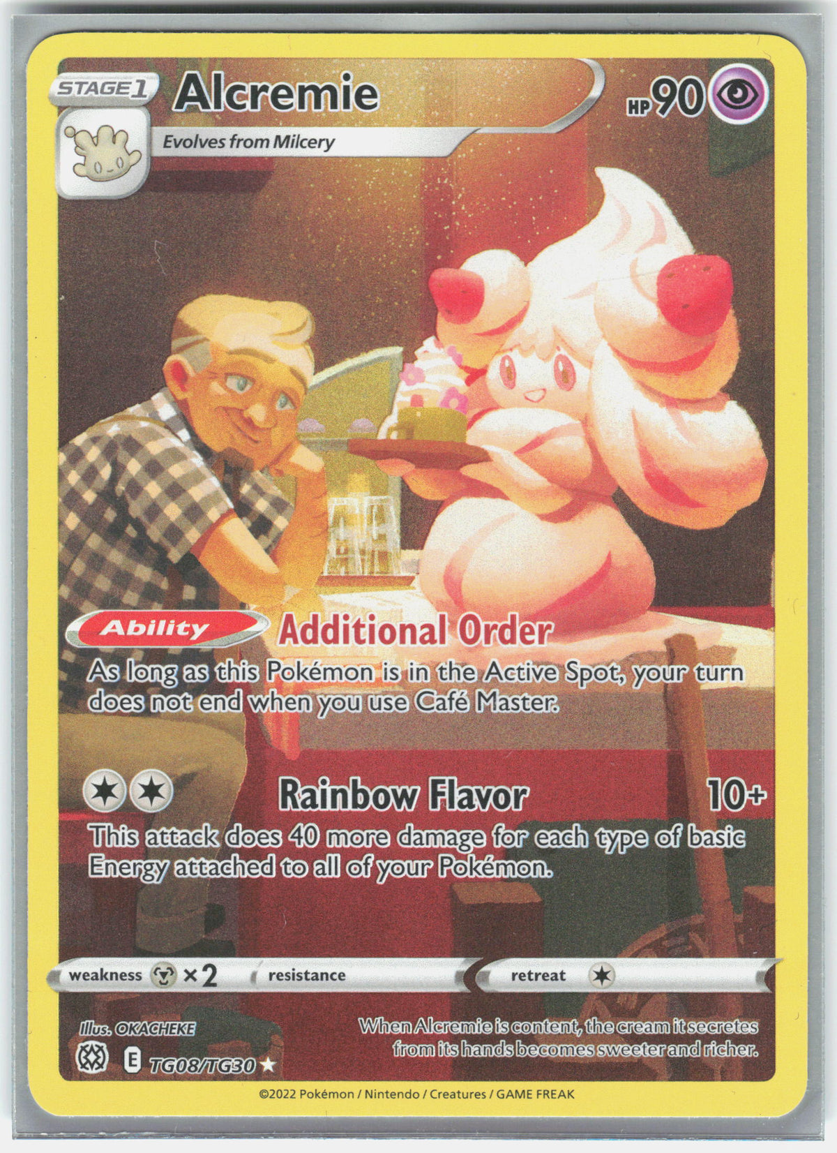 SWSH09: Brilliant Stars Trainer Gallery #TG08/TG30 Alcremie