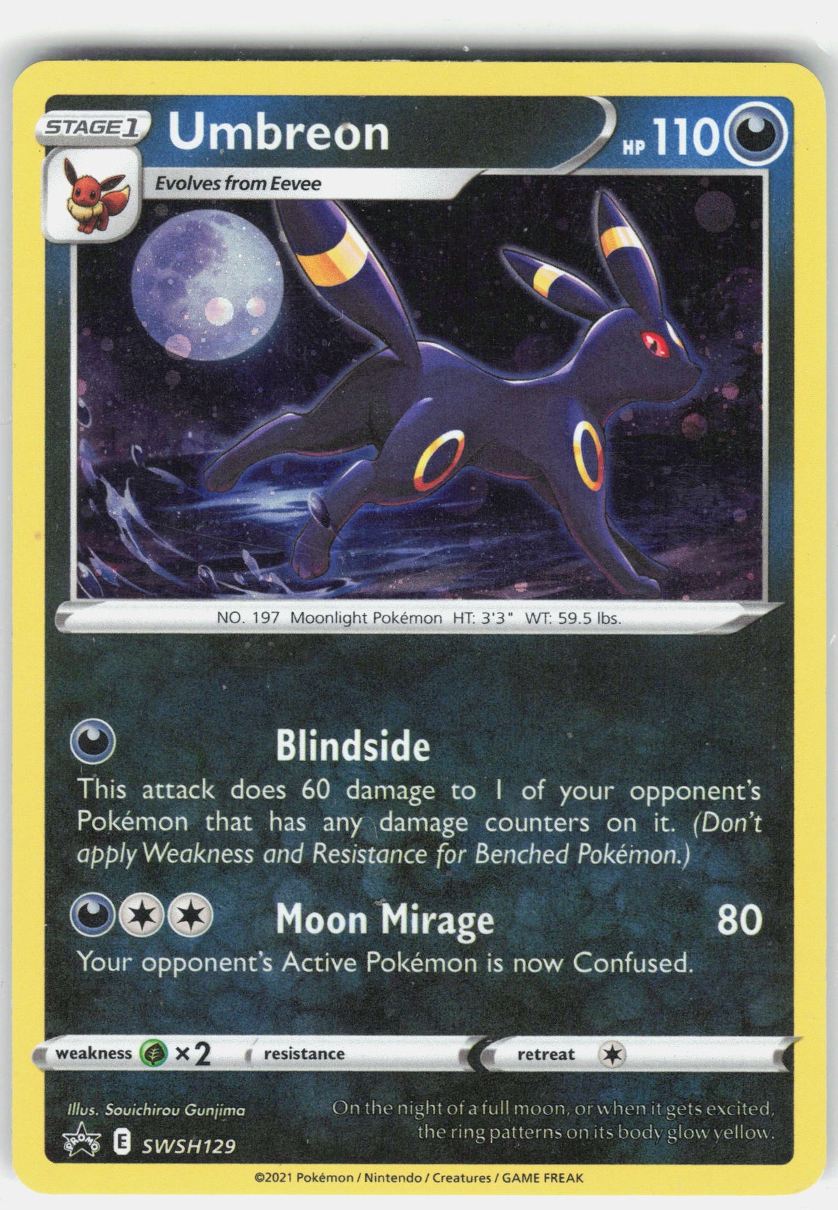 SWSH: Sword & Shield Promo Cards #SWSH129 Umbreon