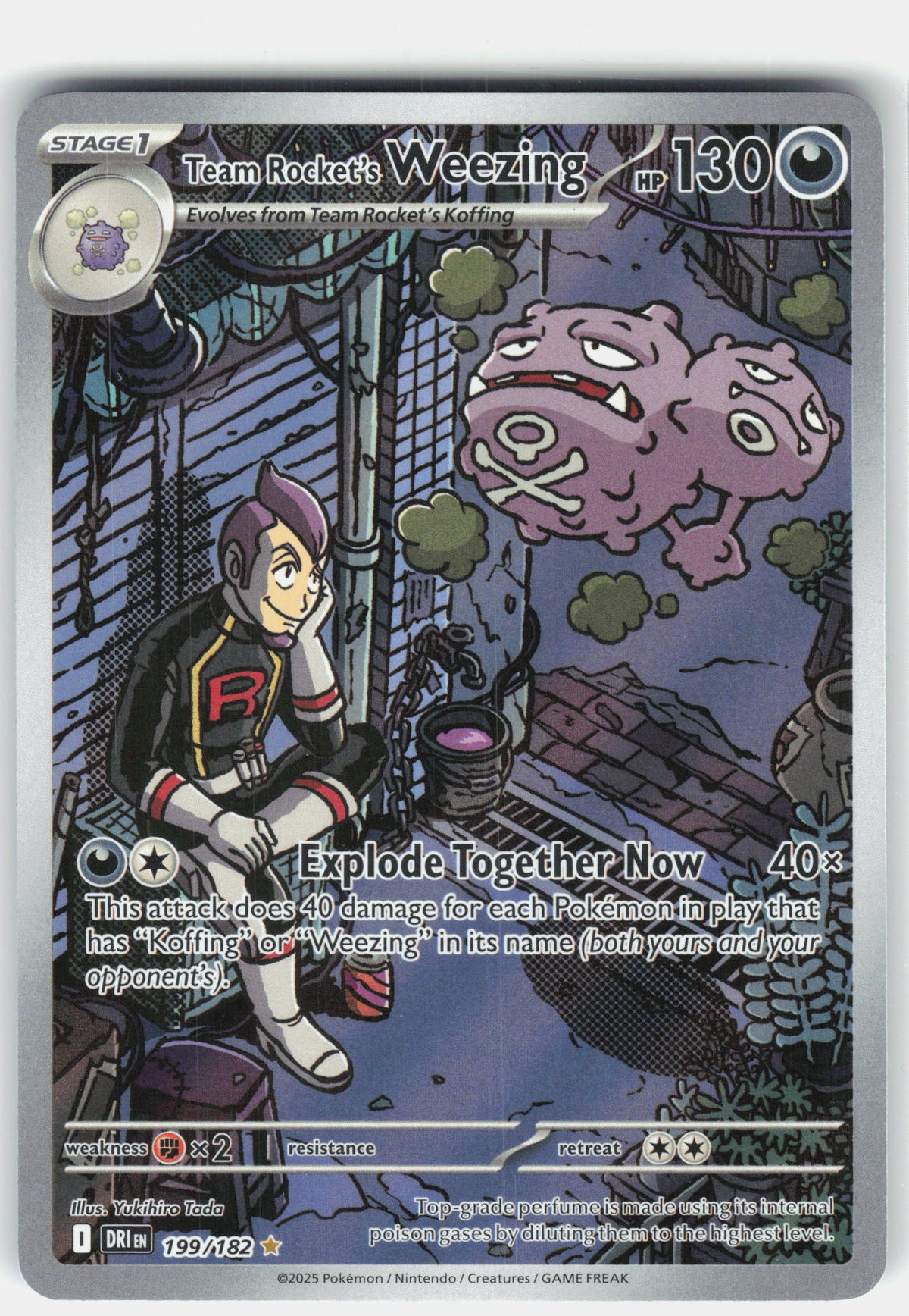 SV10: Destined Rivals #199/182 Team Rocket's Weezing