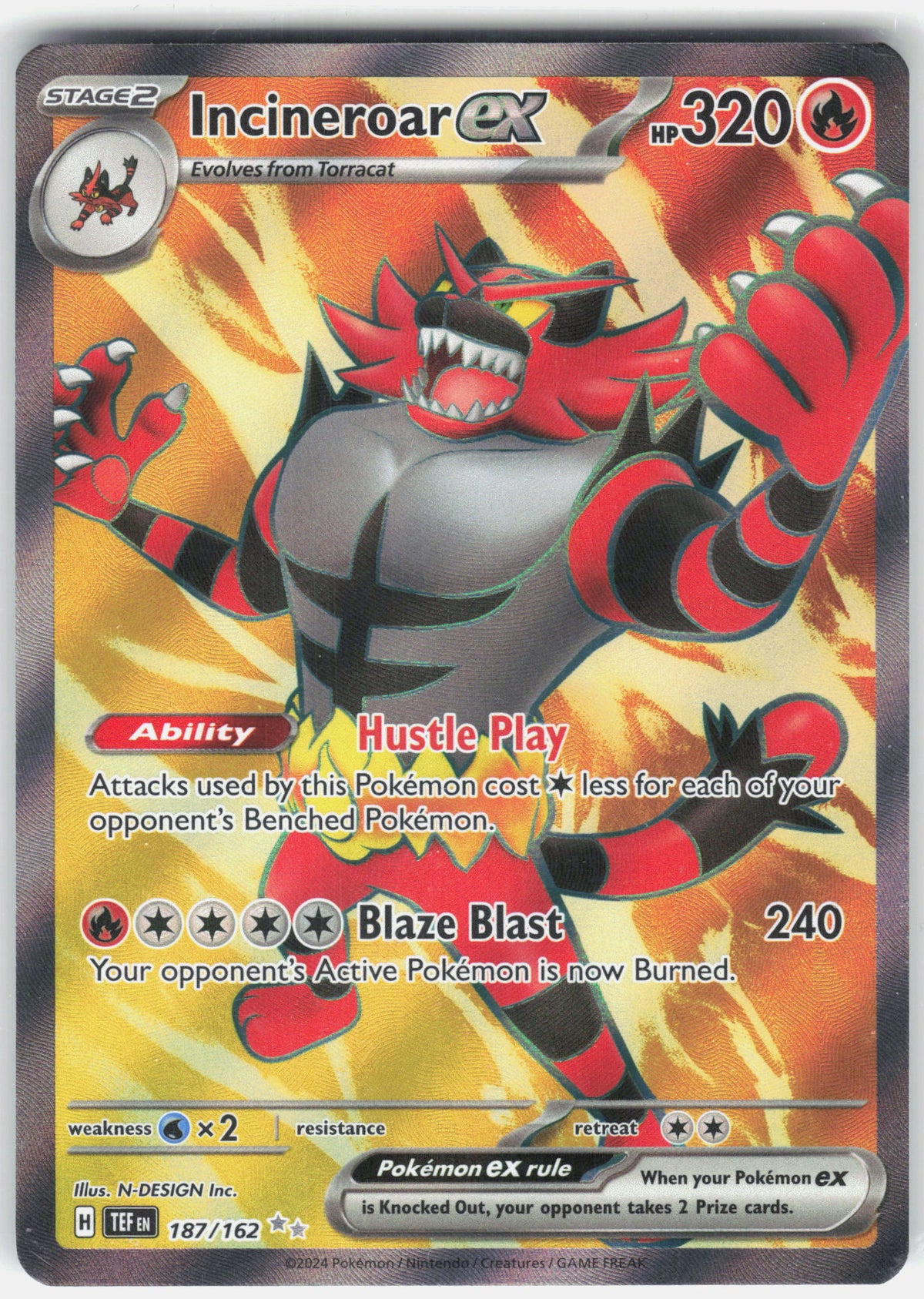 SV05: Temporal Forces #187/162 Incineroar ex