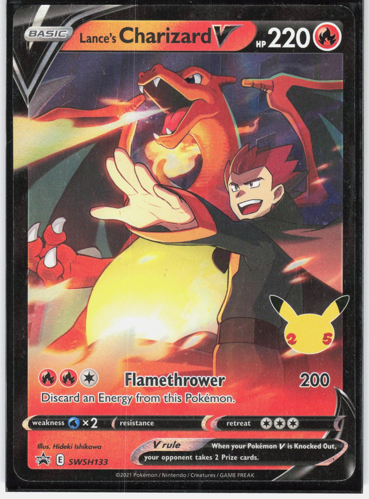 SWSH: Sword & Shield Promo Cards #SWSH133 Lance's Charizard V