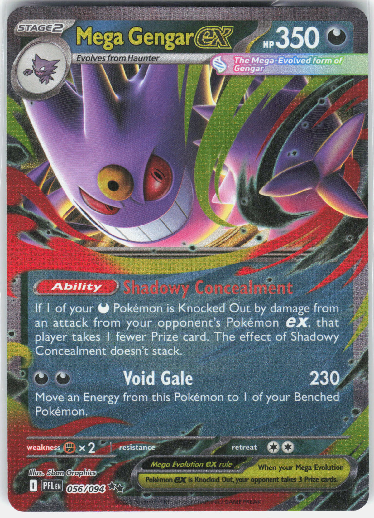 ME02: Phantasmal Flames #056/094 Mega Gengar ex