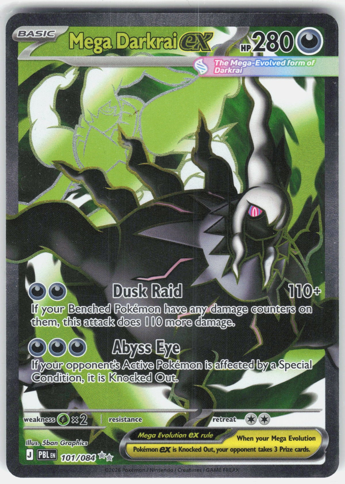 ME05: Pitch Black #101/084 Mega Darkrai ex