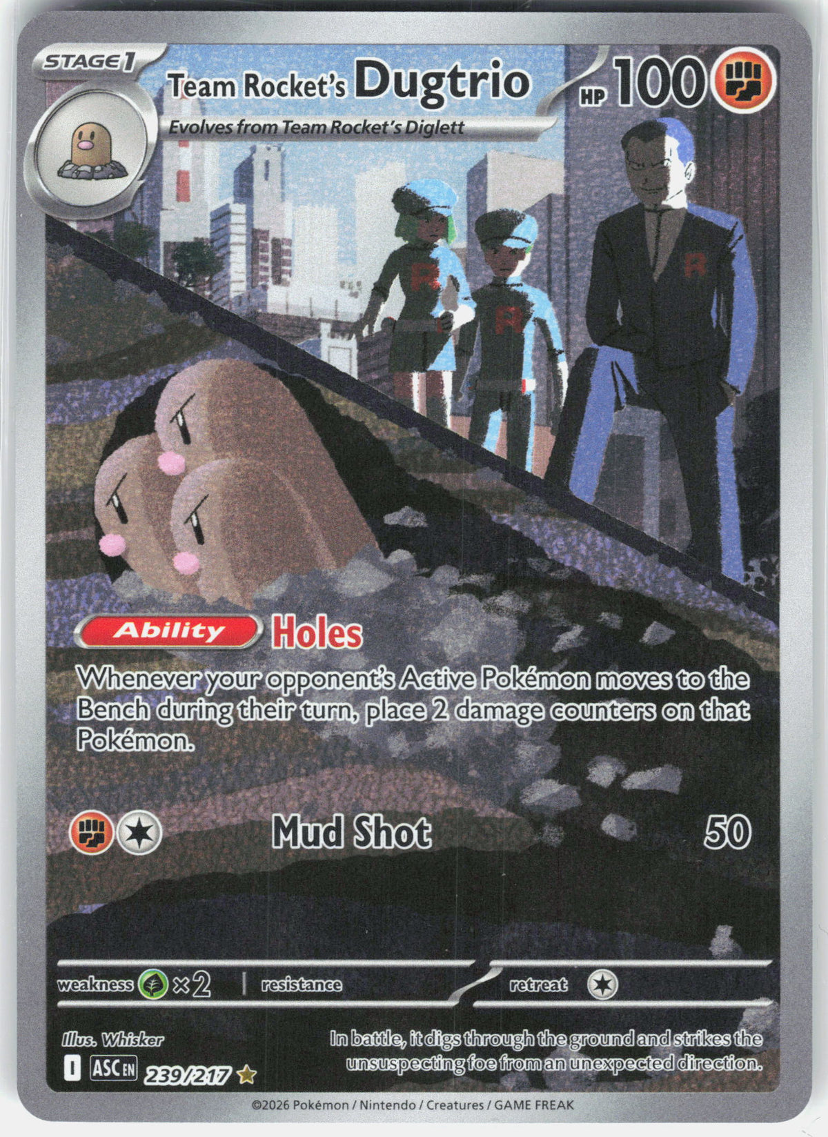ME: Ascended Heroes #239/217 Team Rocket's Dugtrio