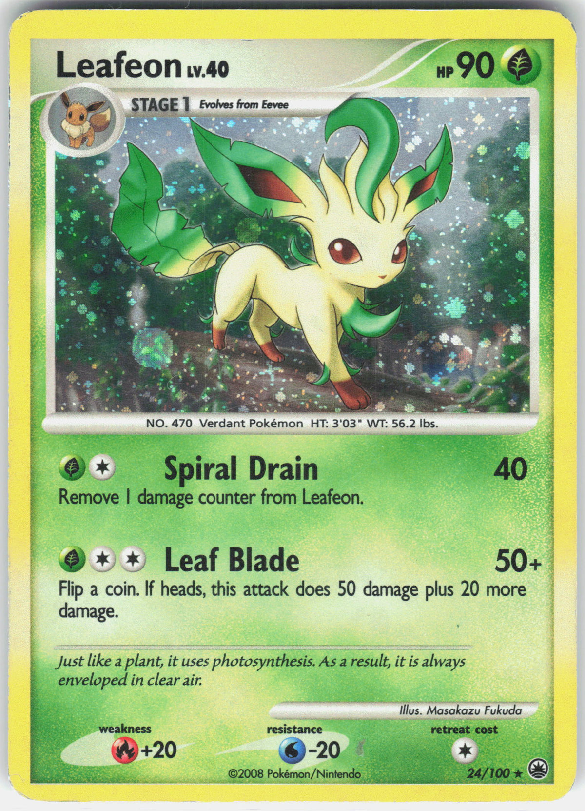 Majestic Dawn #24/100 Leafeon (24)