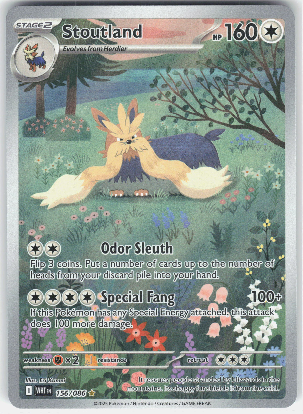 SV: White Flare #156/086 Stoutland