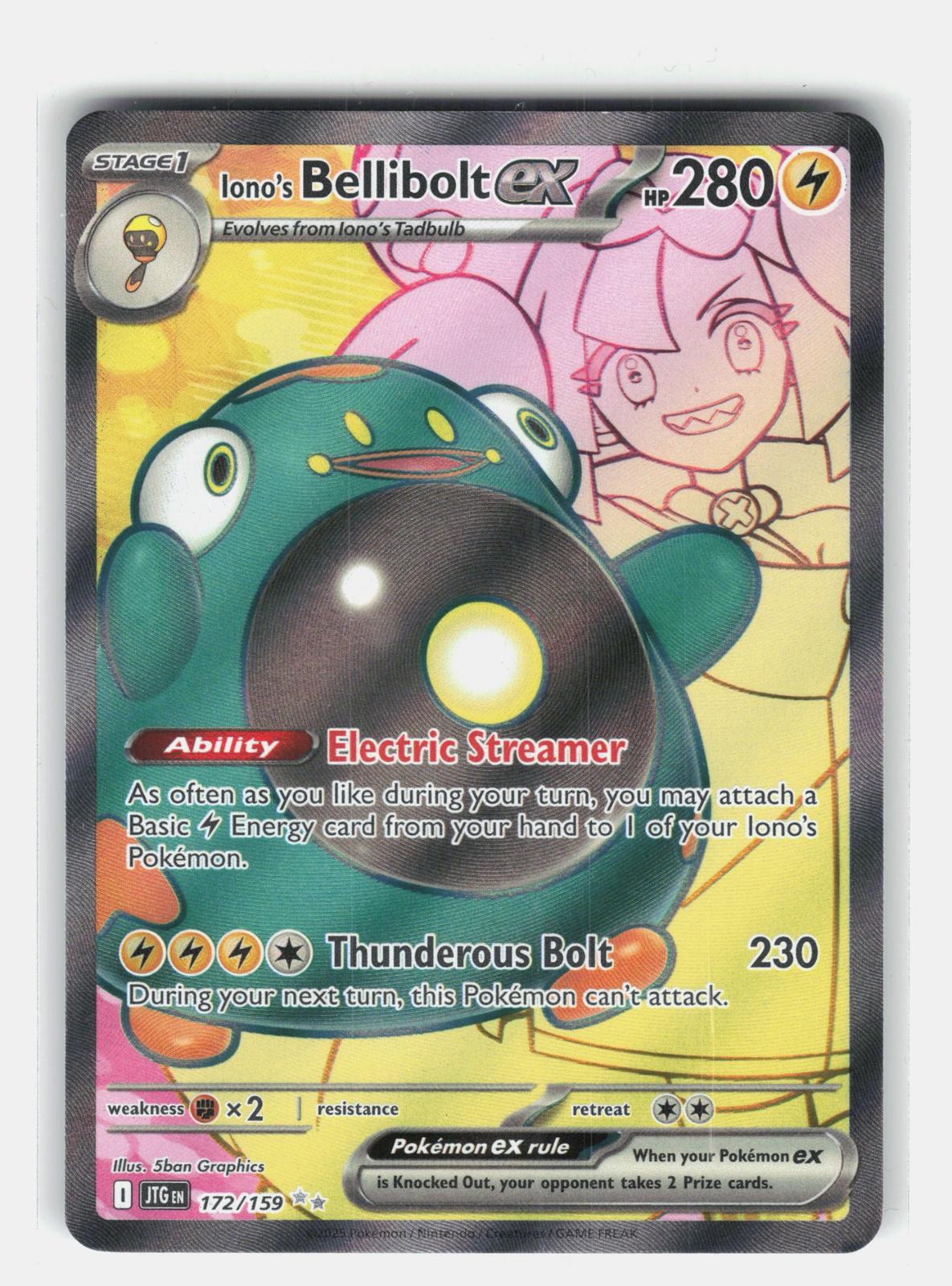 SV09: Journey Together #172/159 Iono's Bellibolt ex