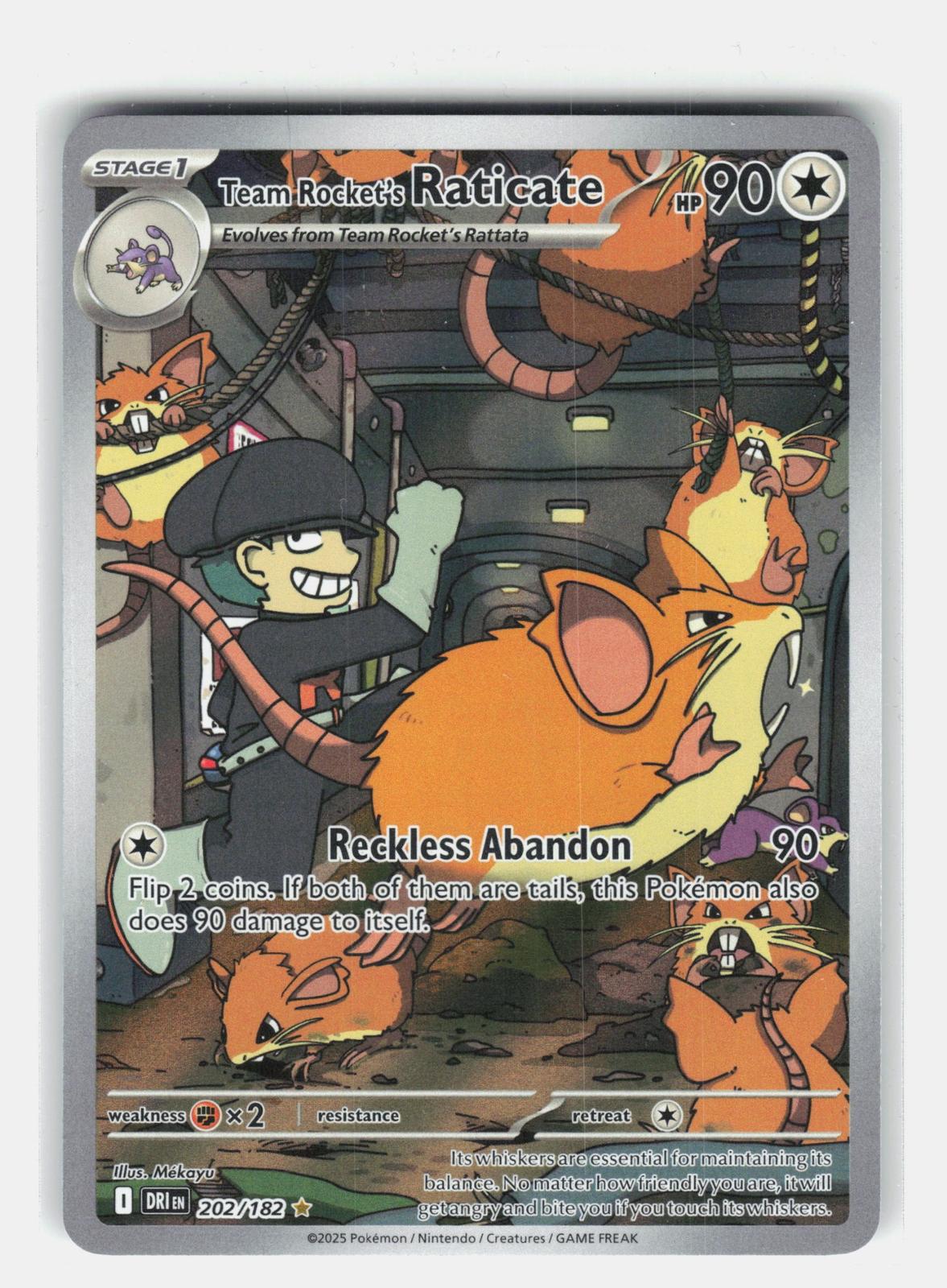 SV10: Destined Rivals #202/182 Team Rocket's Raticate