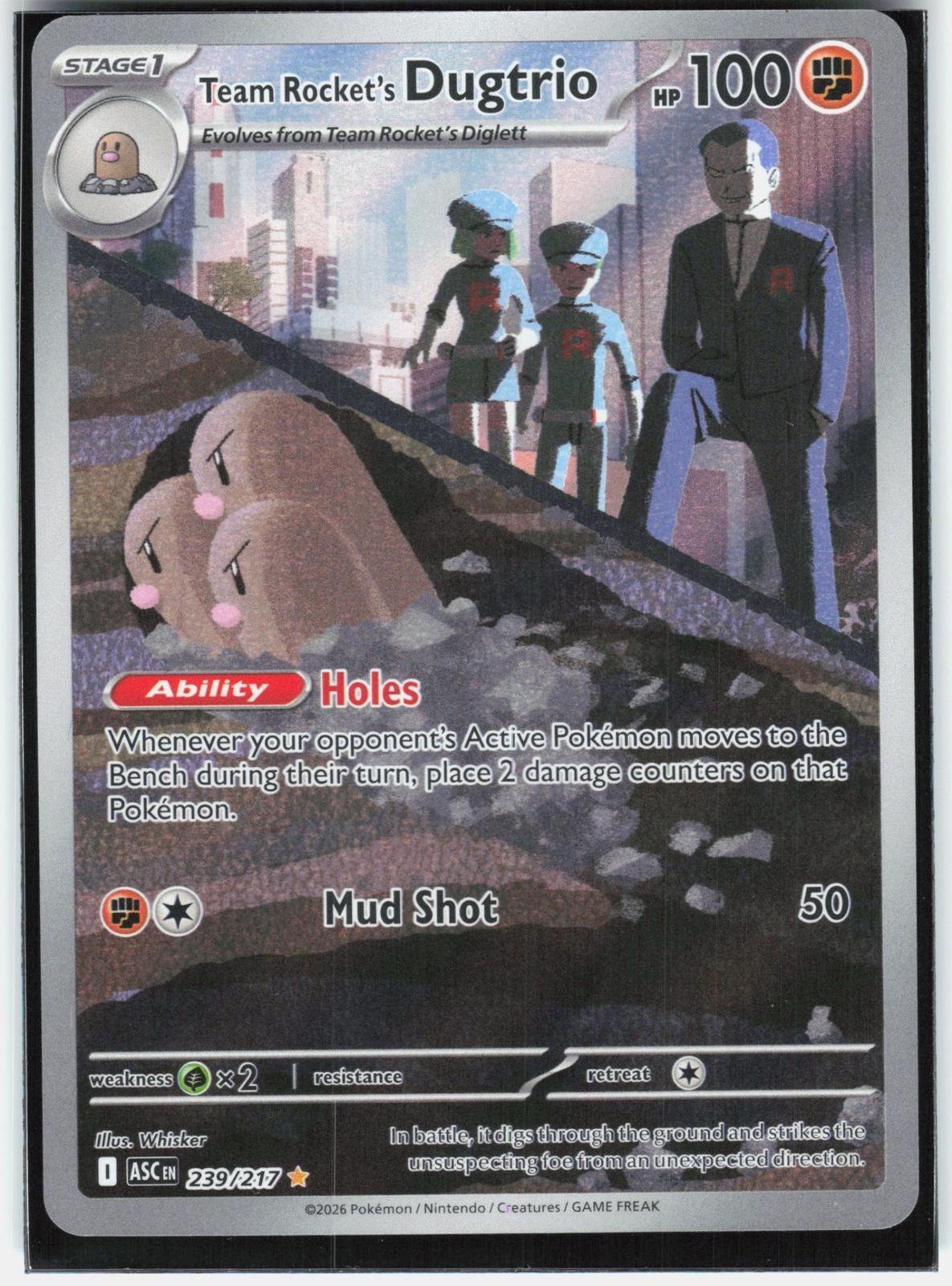 ME: Ascended Heroes #239/217 Team Rocket's Dugtrio
