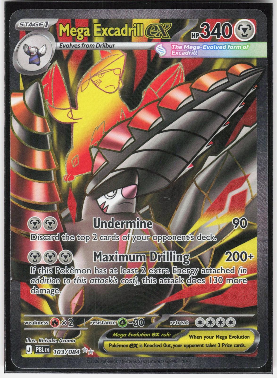 ME05: Pitch Black #103/084 Mega Excadrill ex