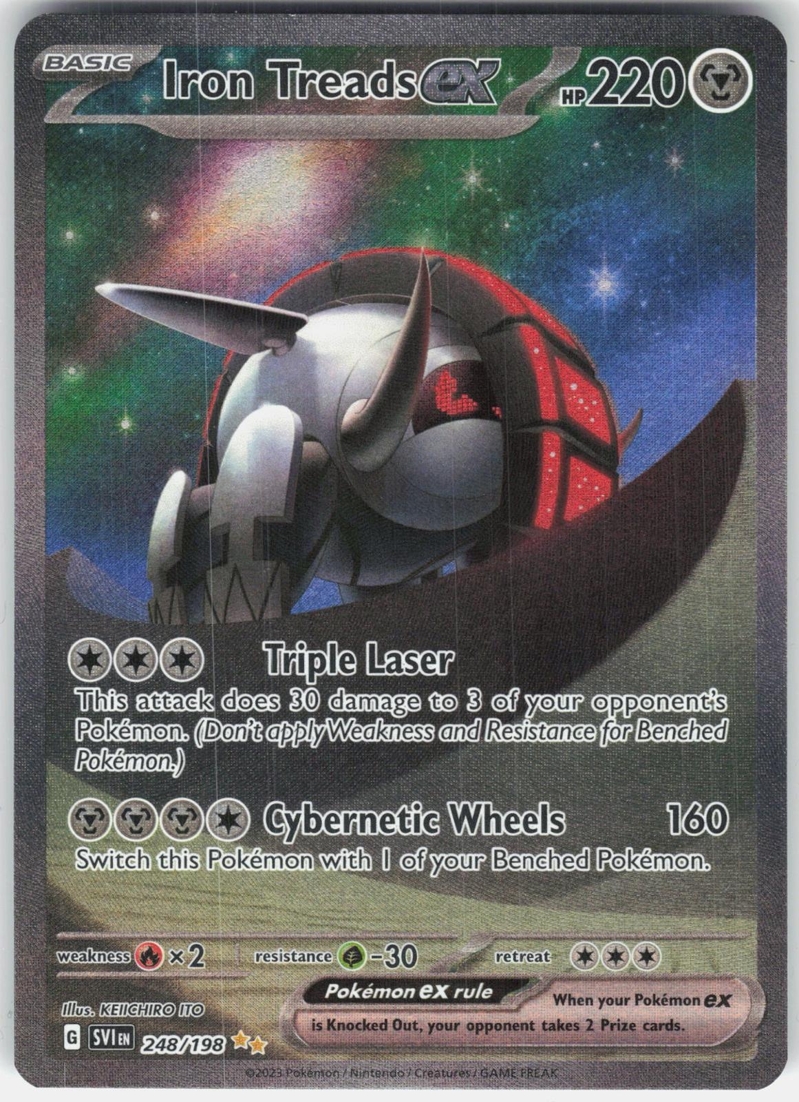 SV01: Scarlet & Violet Base Set #248/198 Iron Treads ex
