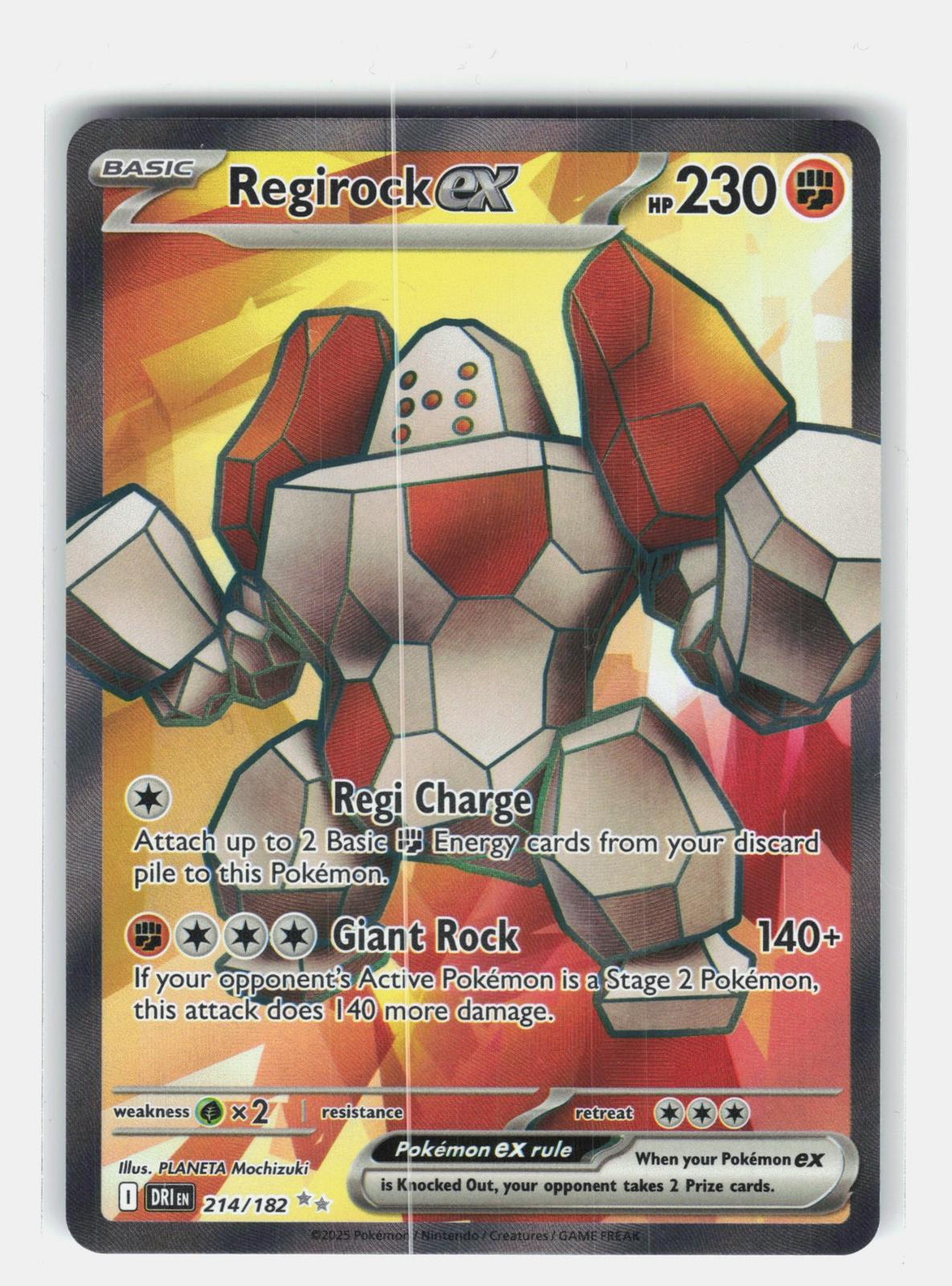 SV10: Destined Rivals #214/182 Regirock ex