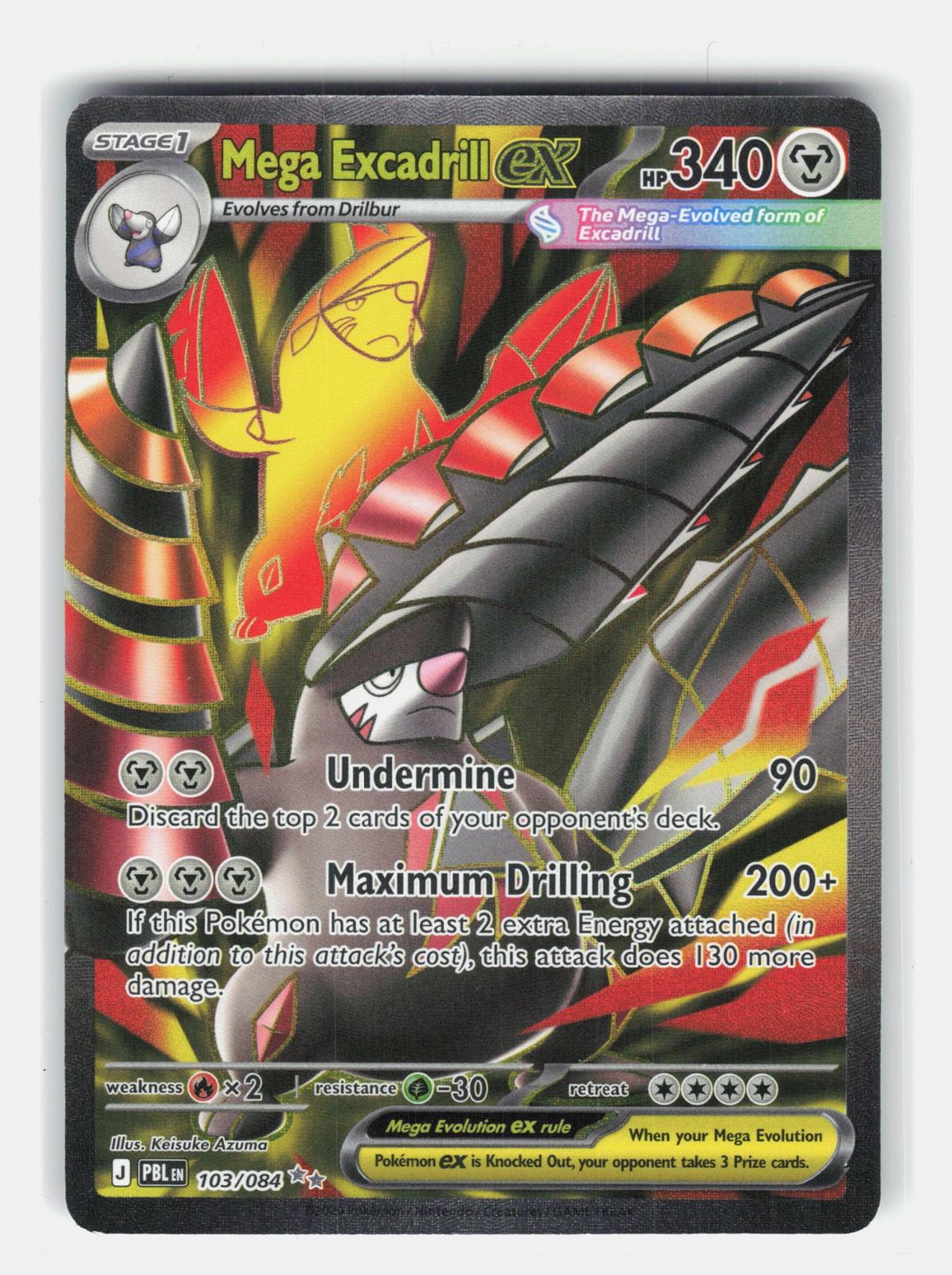 ME05: Pitch Black #103/084 Mega Excadrill ex