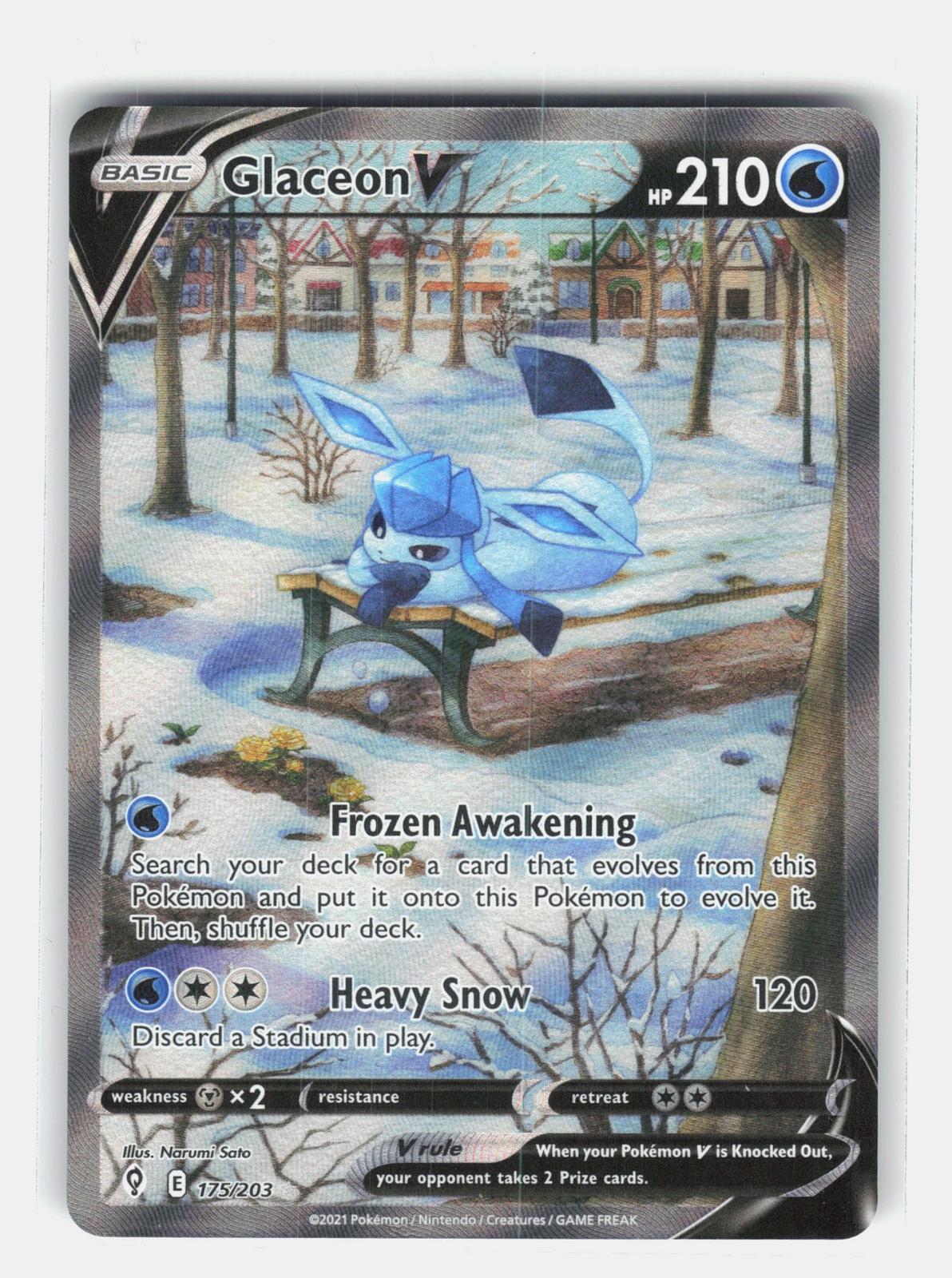 SWSH07: Evolving Skies #175/203 Glaceon V (Alternate Full Art)