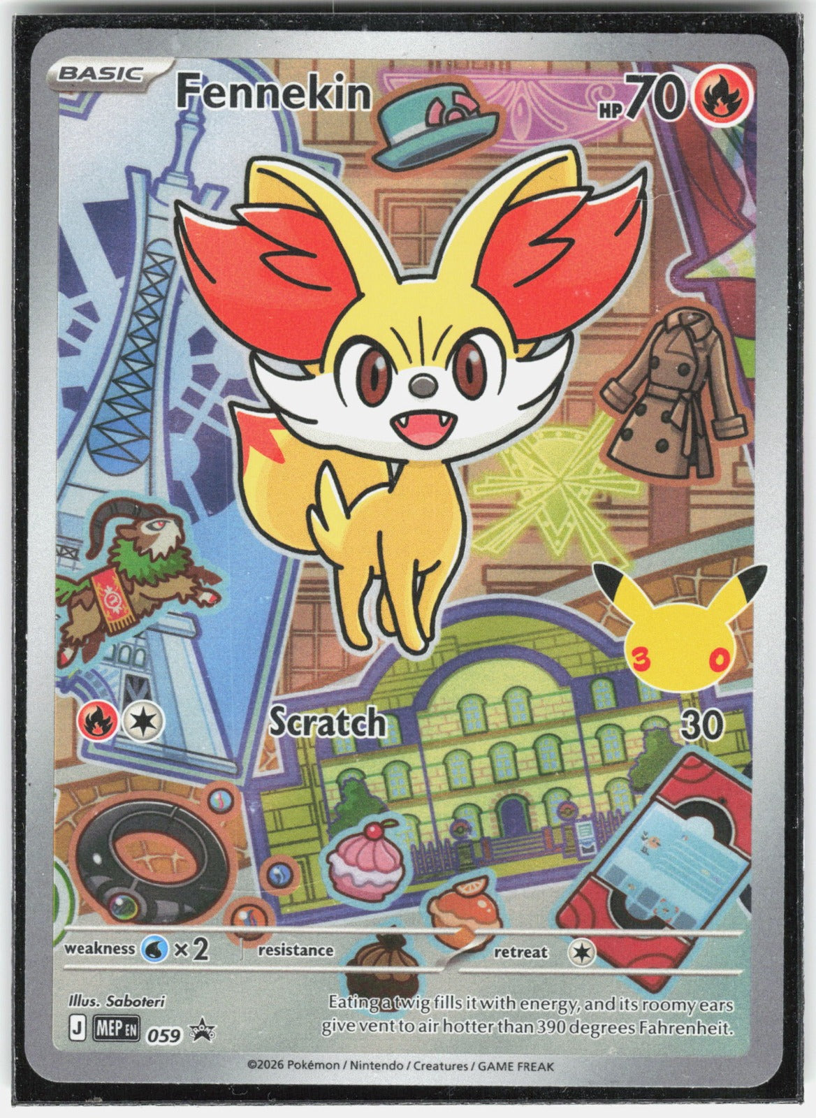 Fennekin Holo Promo ME: Mega Evolution Promo 059 NM