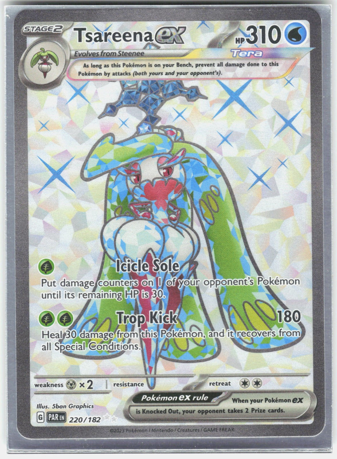 Tsareena ex Holo Ultra Rare SV04: Paradox Rift 220/182 NM