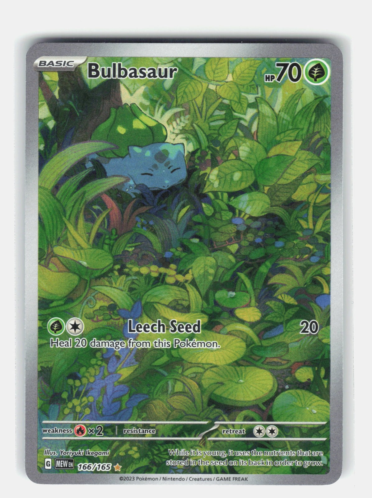 Bulbasaur Holo Illustration Rare SV: Scarlet & Violet 151 166/165 NM