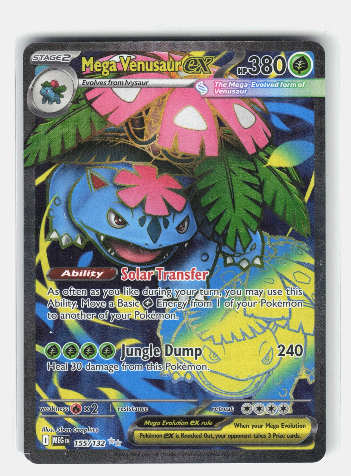 Mega Venusaur ex Holo Ultra Rare ME01: Mega Evolution 155/132 NM