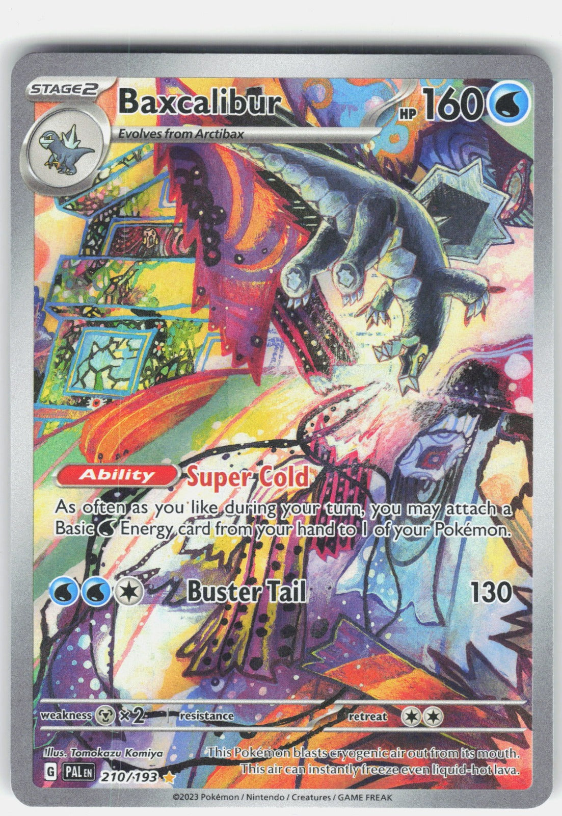 Baxcalibur Holo Illustration Rare SV02: Paldea Evolved 210/193 NM