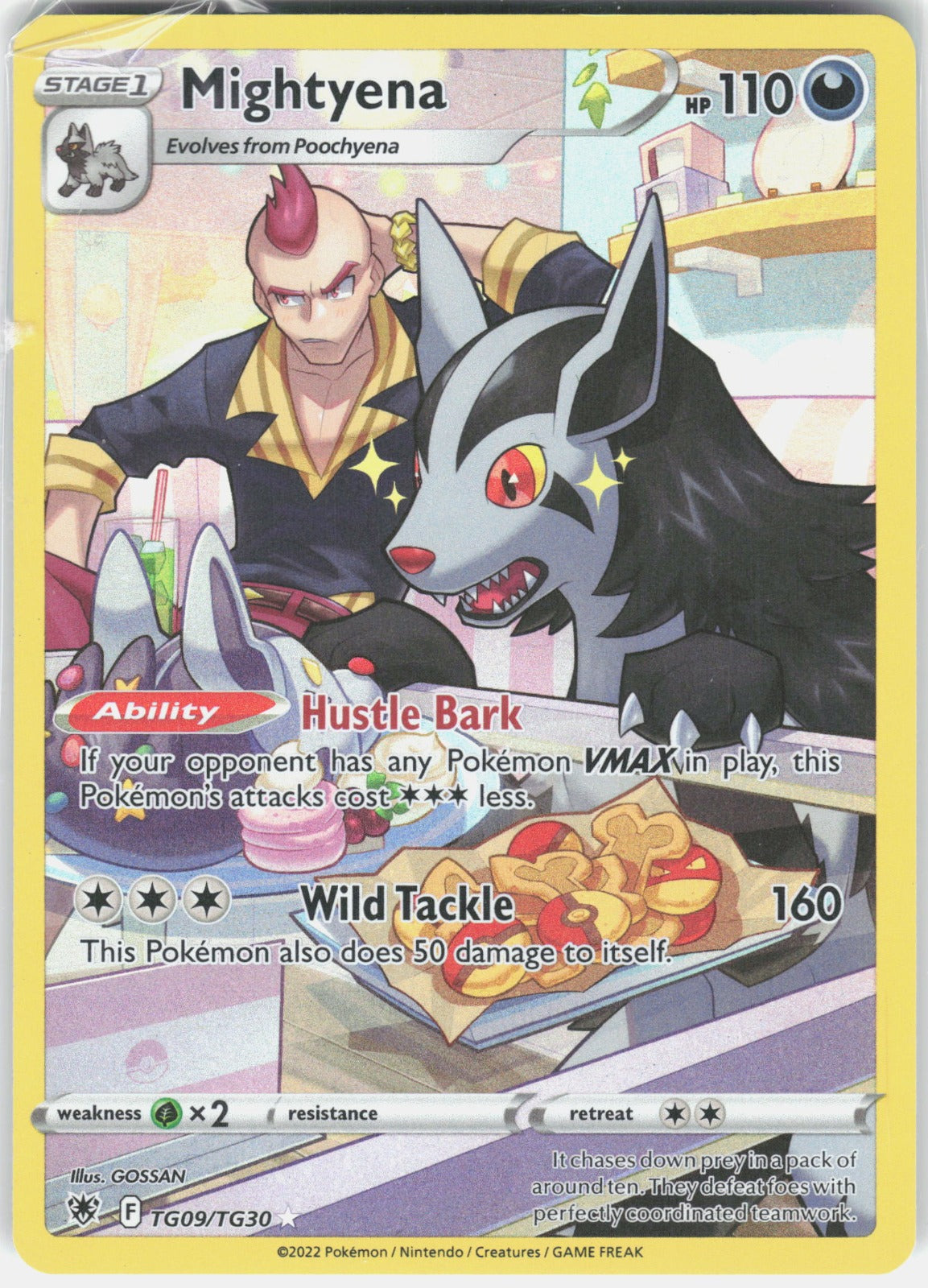 Mightyena Holo Ultra Rare SWSH10: Astral Radiance Trainer Gallery TG09/TG30 NM