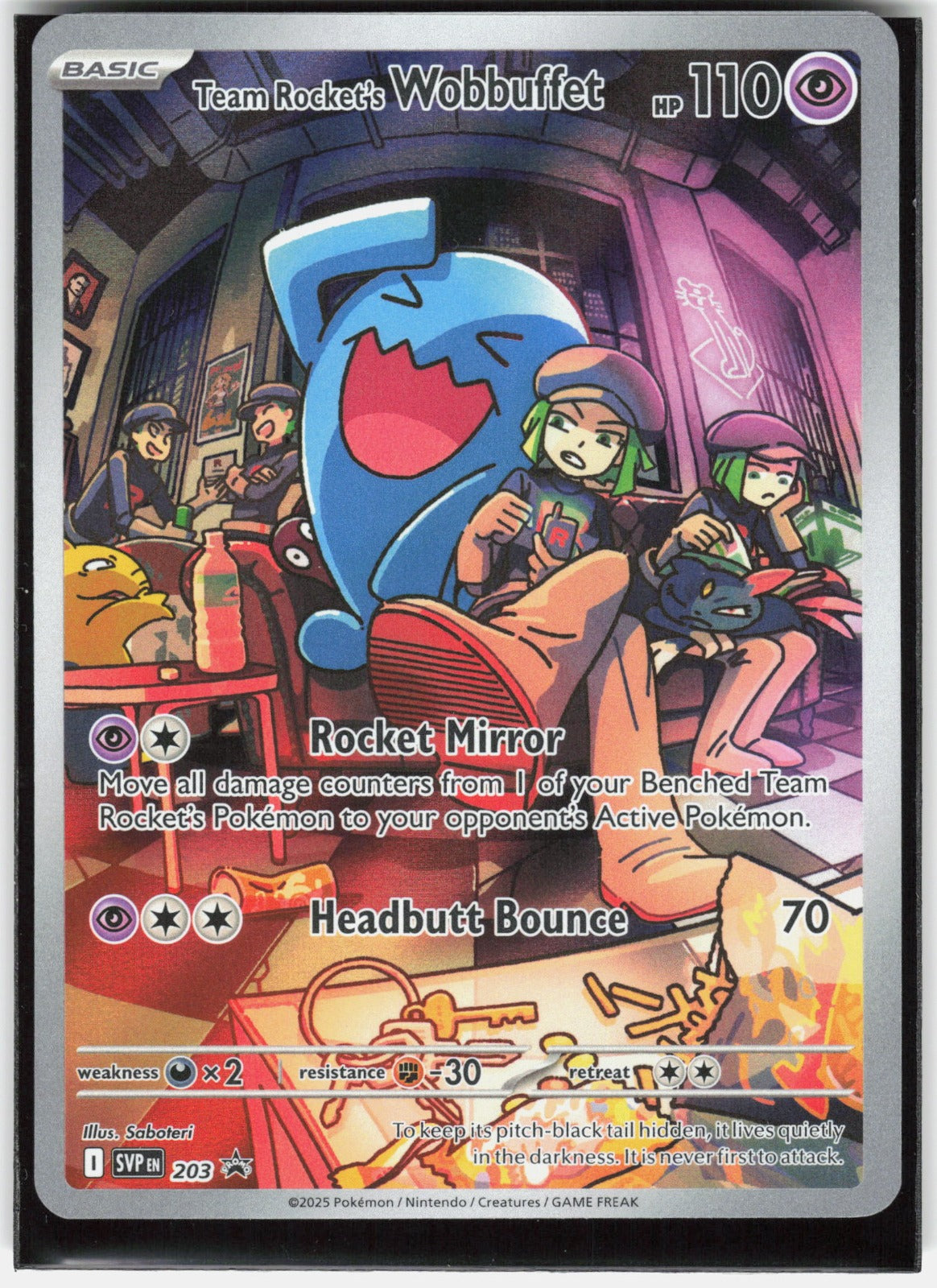 Team Rocket's Wobbuffet Holo Promo SV: Scarlet & Violet Promo Cards 203 NM